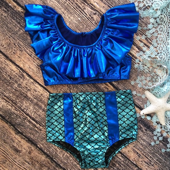 mermaid print swimsuit